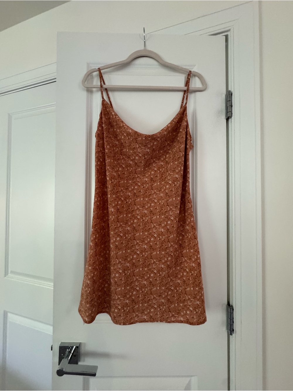 Forever 21 Rust Floral Slip Dress